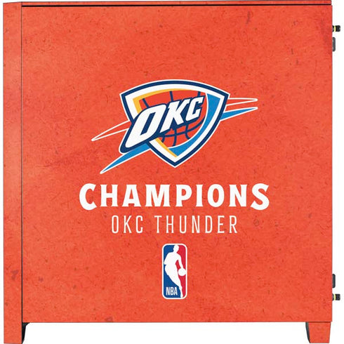 2025 NBA Champions Oklahoma City Thunder Corsair 4000D Tempered Glass Mid-Tower ATX Case Skin